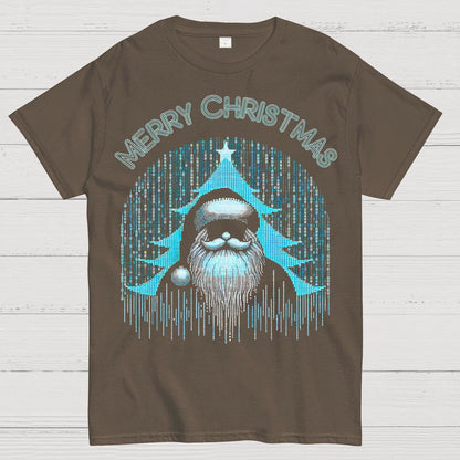 Funny Binary Christmas Santa Clause for Programmer Geek T-Shirt