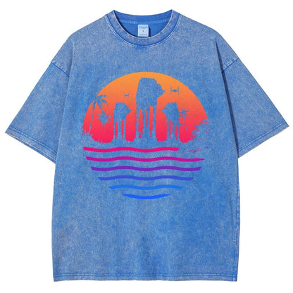 Escape The Summer Vintage Distressed T-shirt