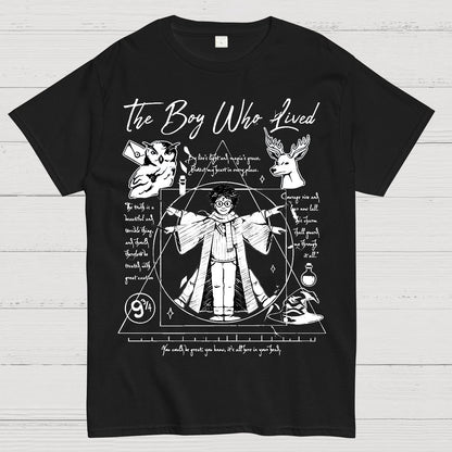 Vitruvian Wizard Geek T-Shirt