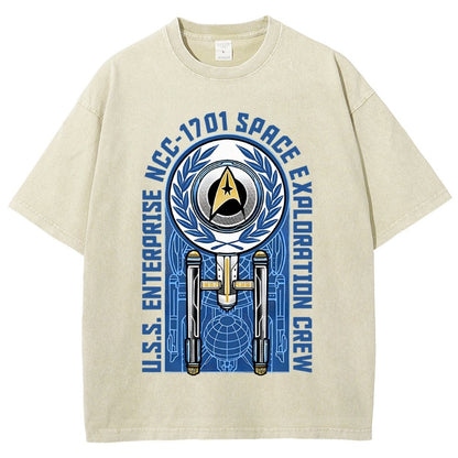 Space Exploration Vintage Distressed T-shirt