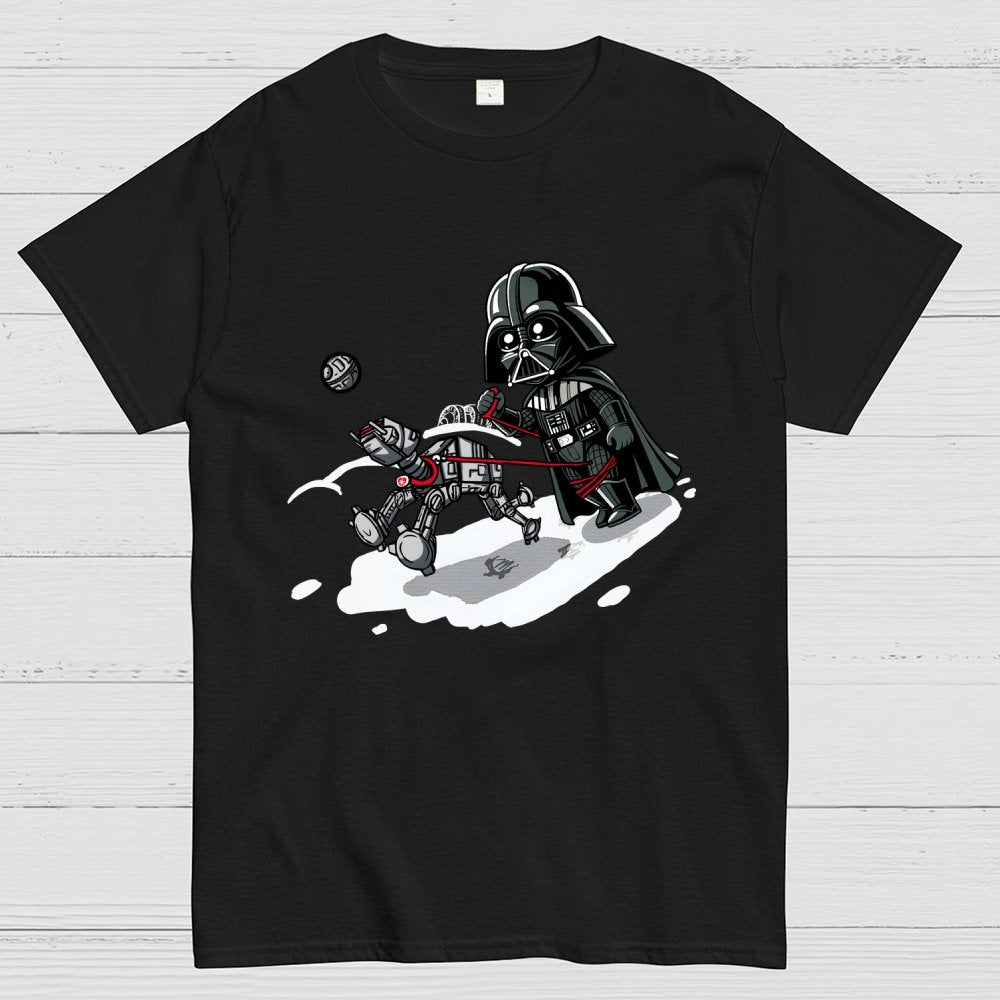 Even the strongest villain needs to walk his dog. Geek T-Shirt