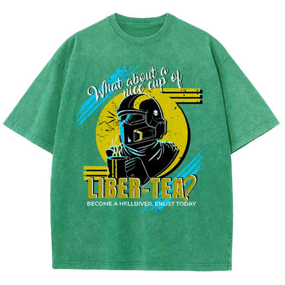 What About A Cup Of Liber-Tea Vintage Distressed T-shirt