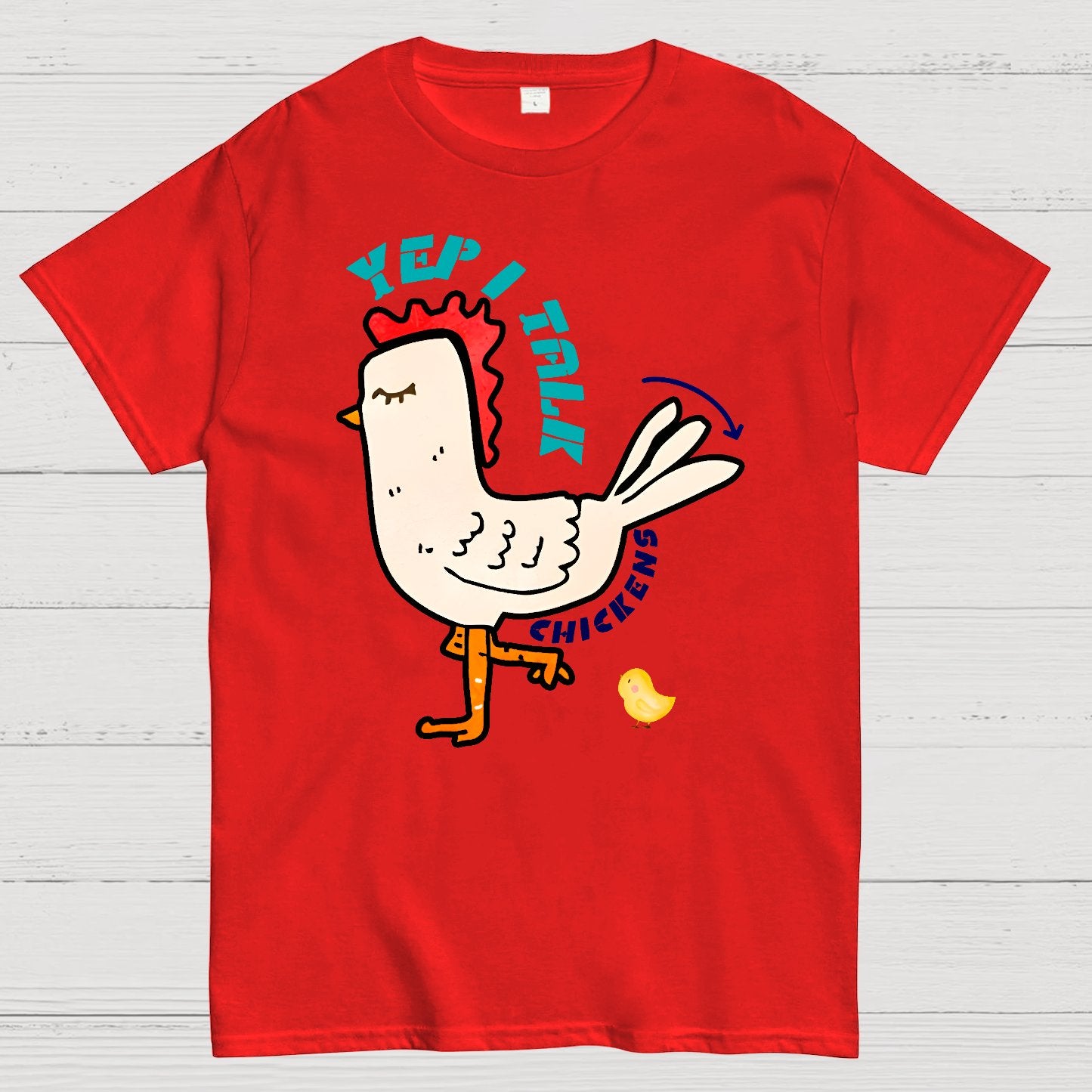 Best Yep I Talk To Chickens Geek T-Shirt