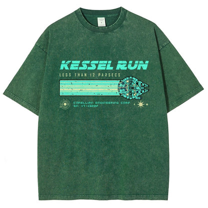 Retro Vintage Parsecs Vintage Distressed T-shirt