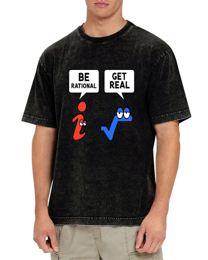 Be Rational Get Real Vintage Distressed T-shirt