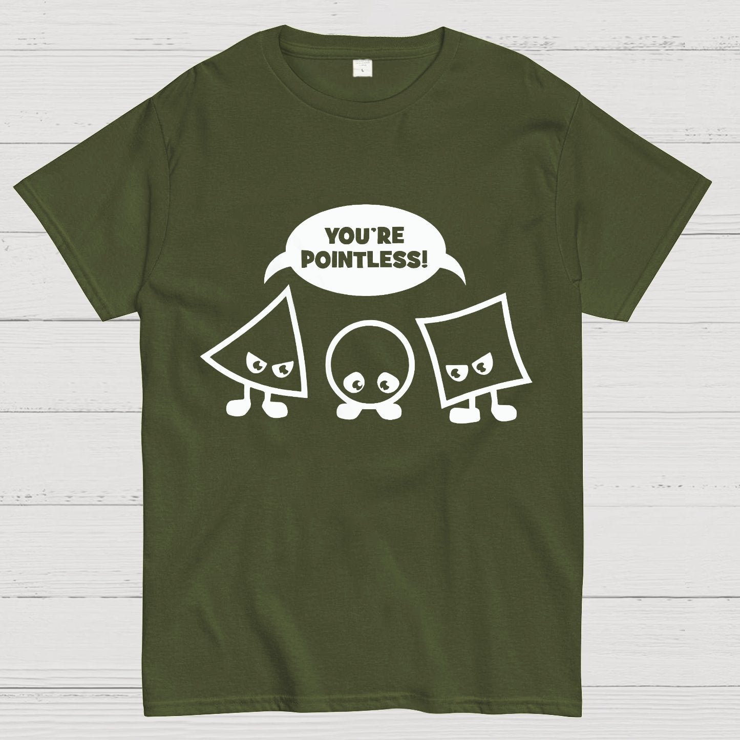 Geek Math Science School Nerd You're Pointless Geeky T-Shirt