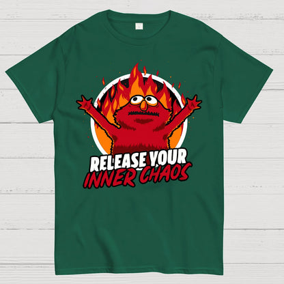 Chaos Puppet Fire Geek T-Shirt