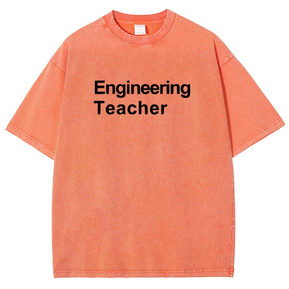 Engineering Teacher Unisex Washed T-Shirt
