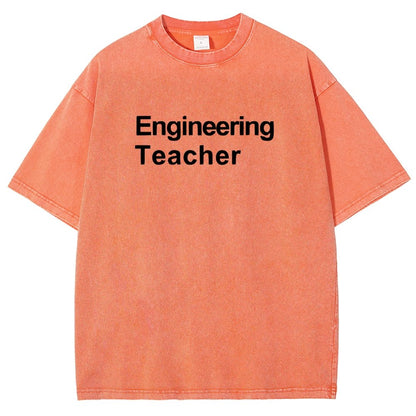 Engineering Teacher Unisex Washed T-Shirt