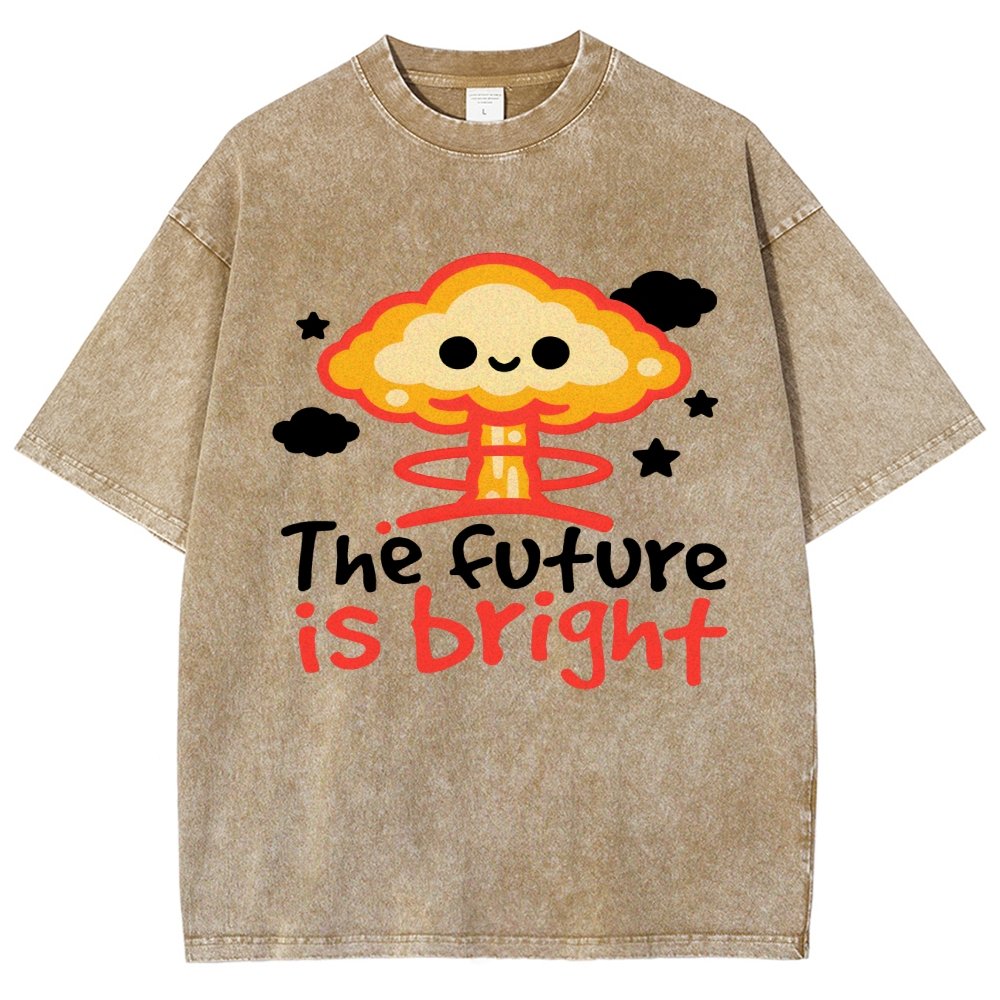 The Future Is Bright Vintage Distressed T-shirt