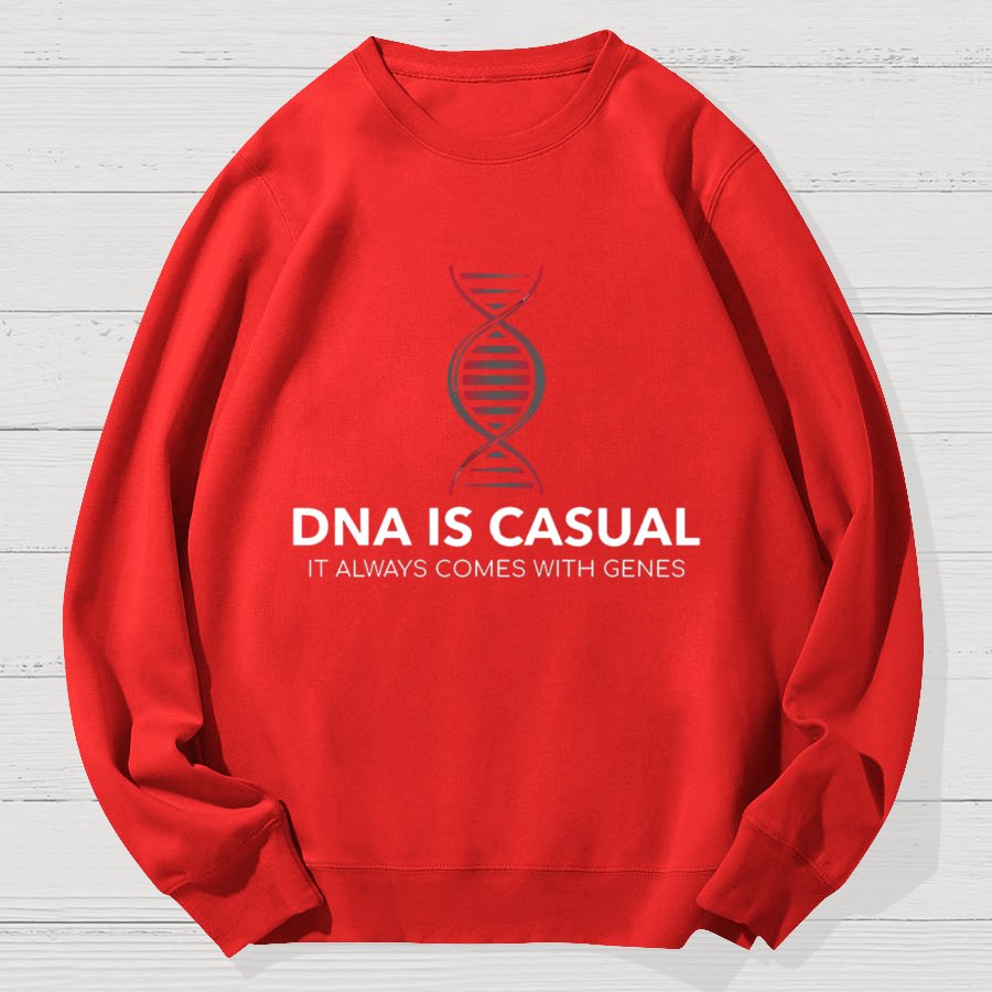 DNA Is Casual Geek Cotton Sweatshirt