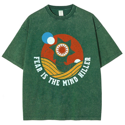 Fear Is The Mind Killer - Vintage Distressed Retro Scifi Vintage Distressed T-shirt