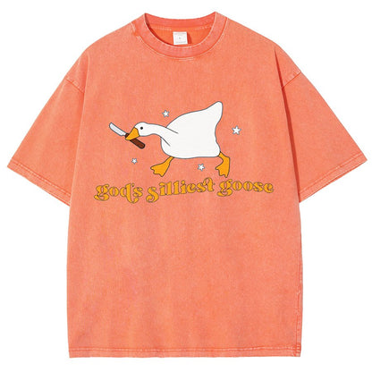Goose Shirt God's Silliest Goose - Funny Vintage Distressed T-shirt