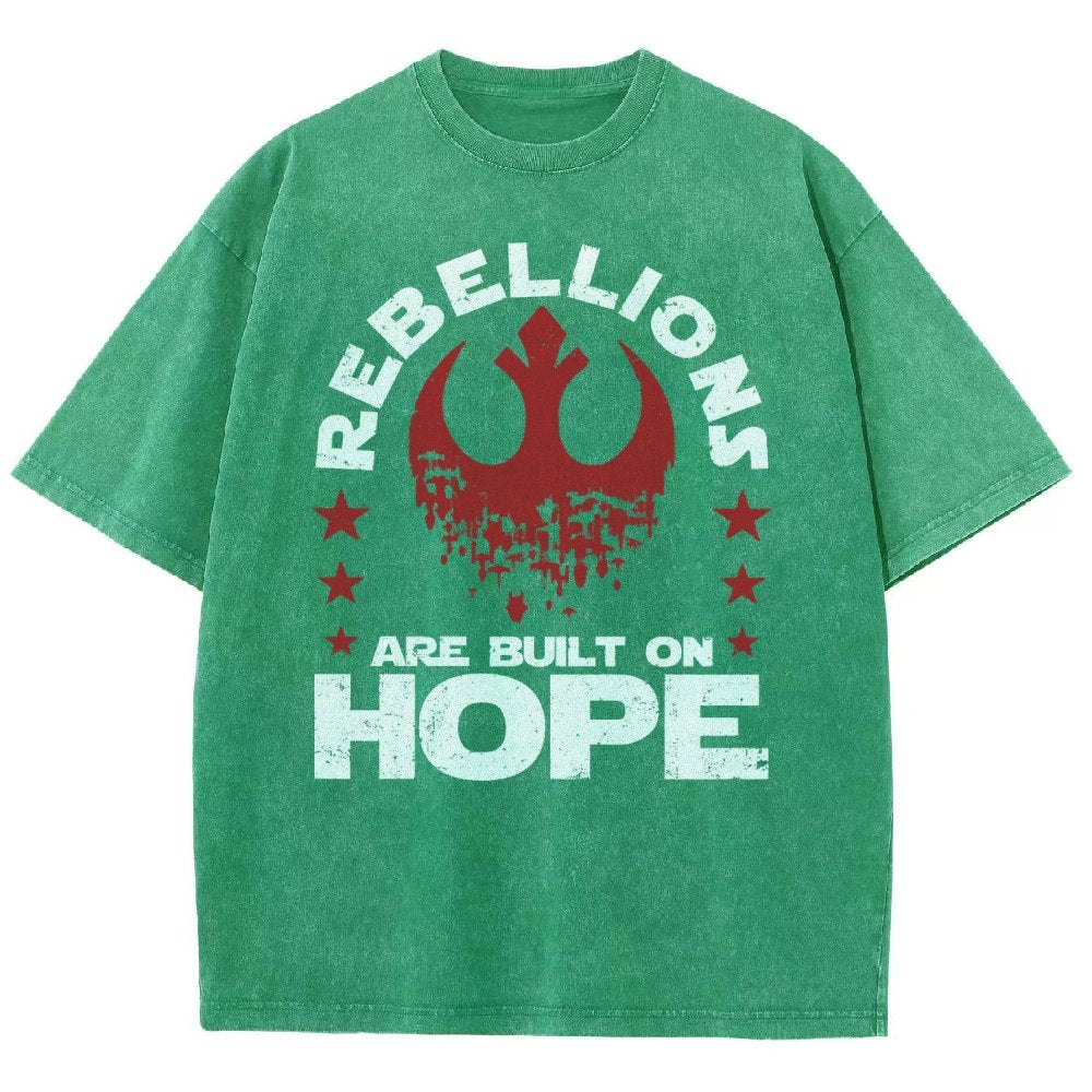 Star Galaxy's  Retro Rebellions Are Built On Hope Vintage Distressed T-shirt
