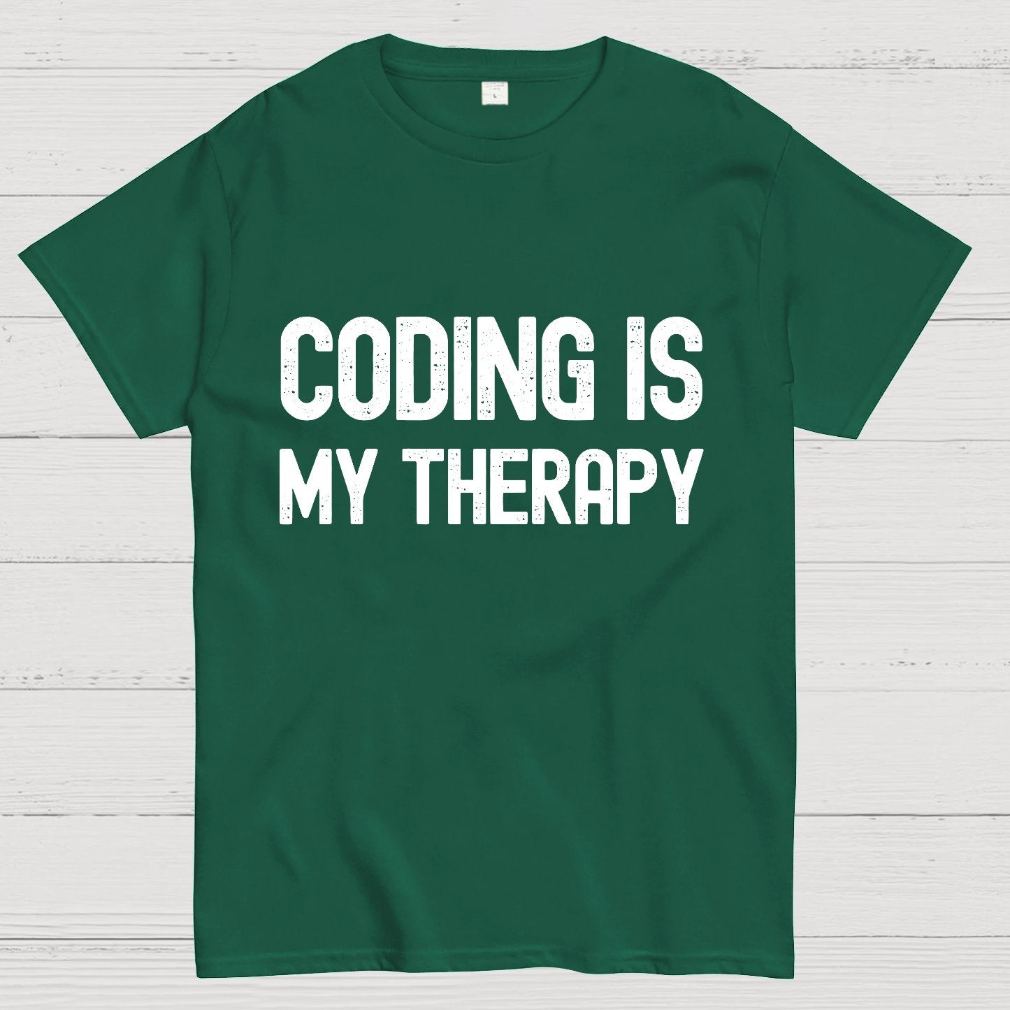Coding Is My Therapy Geeky T-Shirt