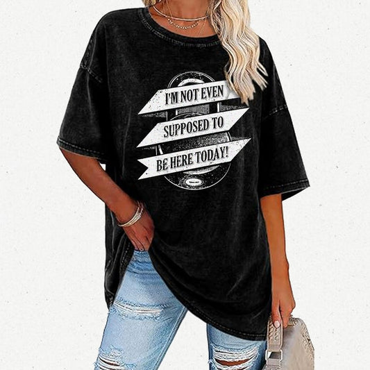 Not Supposed To Be Here Vintage Distressed T-shirt