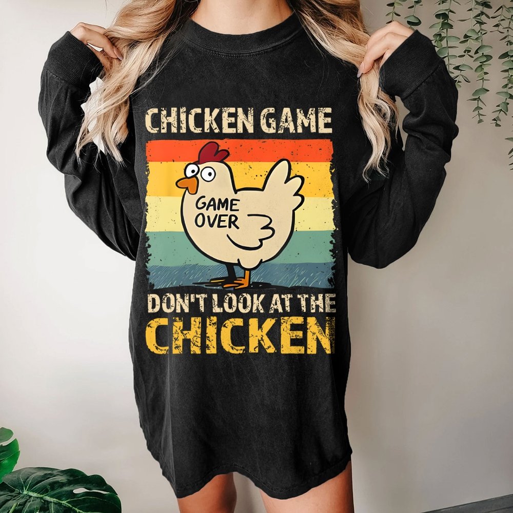 Chicken Game Washed Long Sleeve Tee