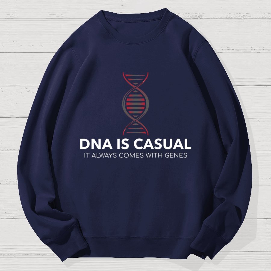 DNA Is Casual Geek Cotton Sweatshirt