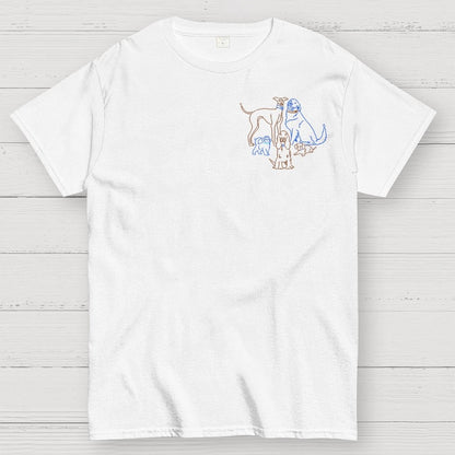 I Like Dogs More Than People Front And Back Printing Geek T-Shirt