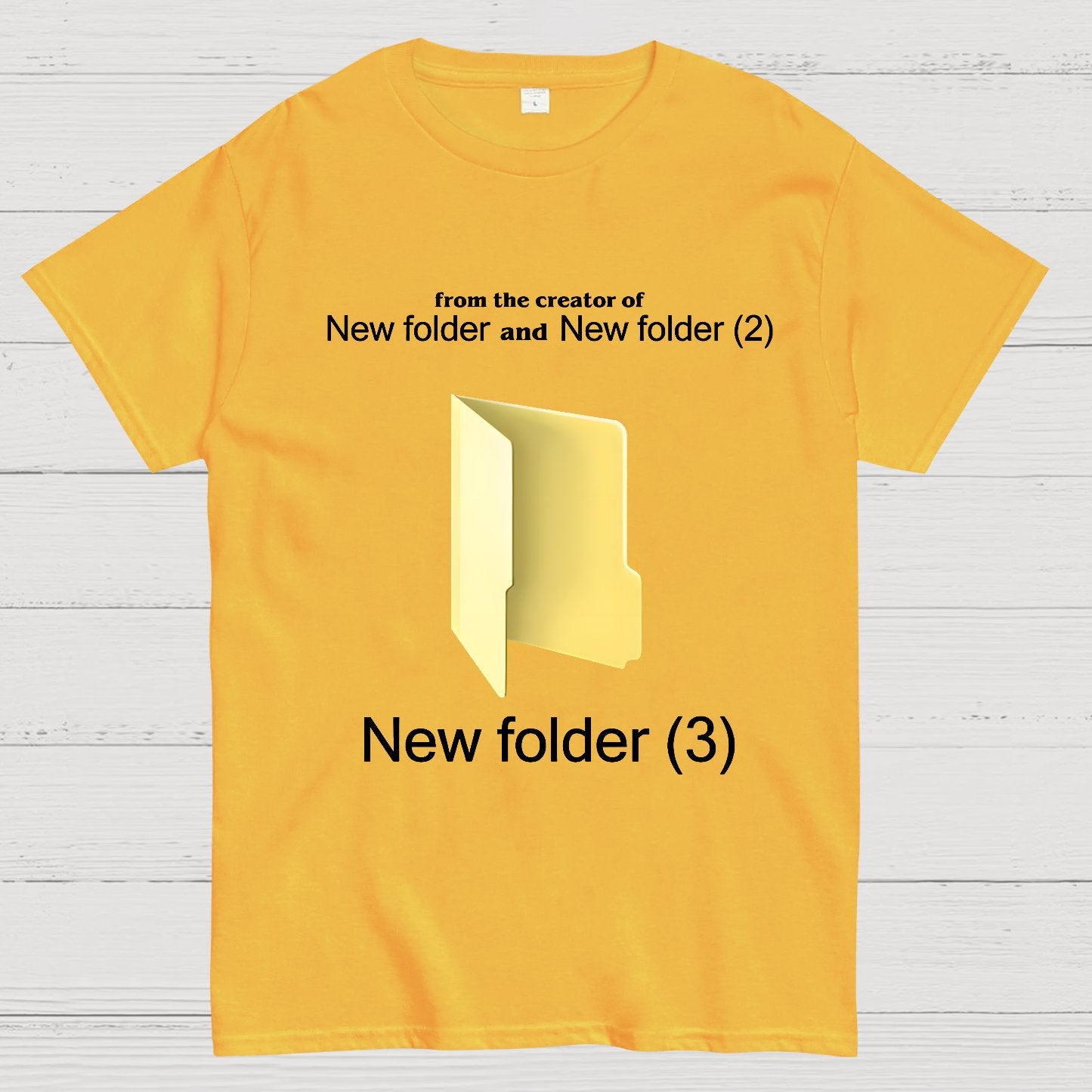 Humorous Internet meme New Folder (3) Geek T-Shirt