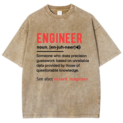 Engineer Definition Vintage Distressed T-shirt