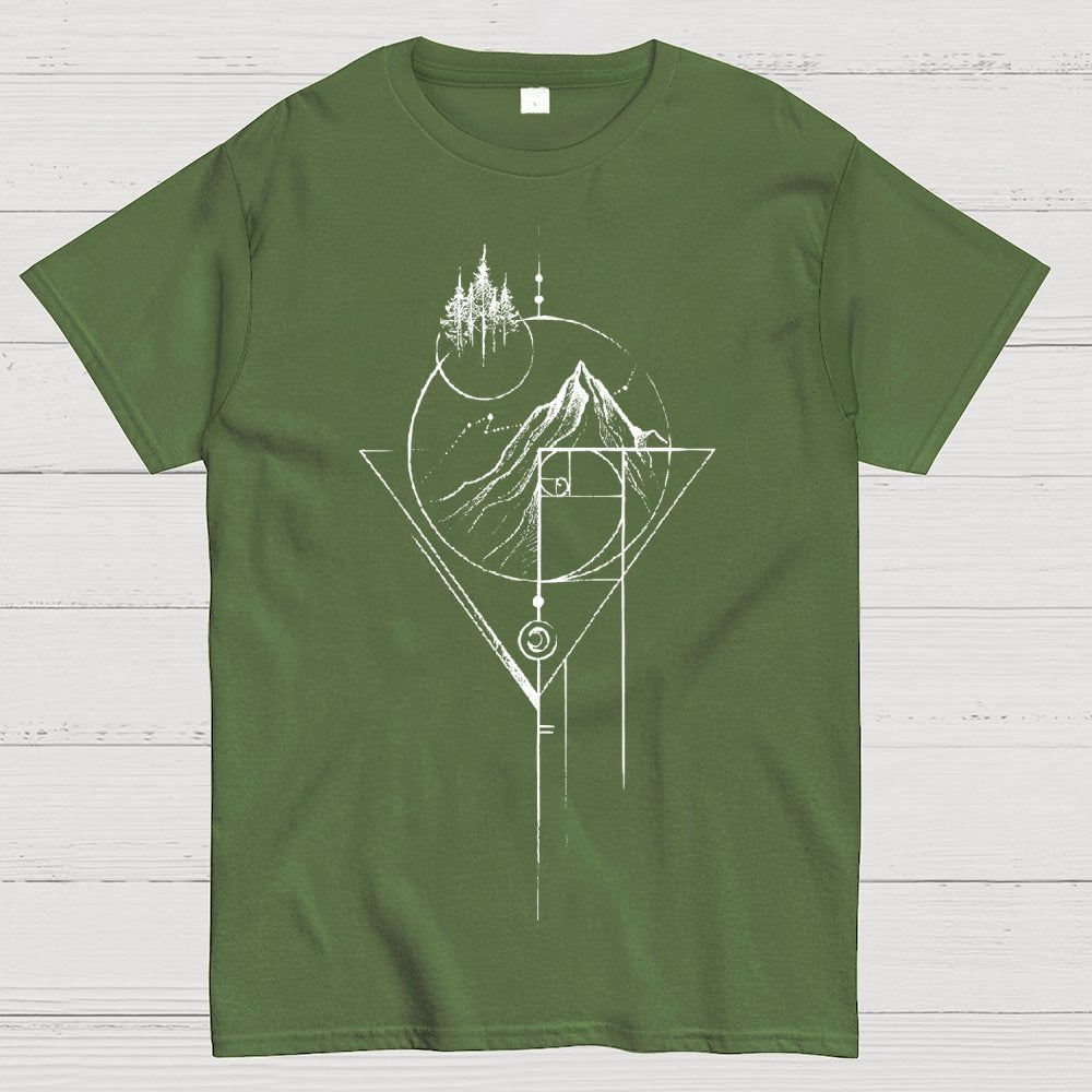 White Fibonacci Unisex Geek T-Shirt