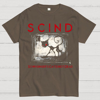 Schrödinger's Cat Is Not Dead | SCIND Geek T-Shirt