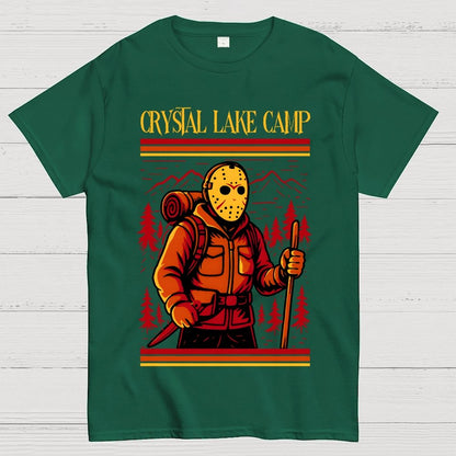 Retro Slasher Camping Halloween Unisex Geek T-Shirt