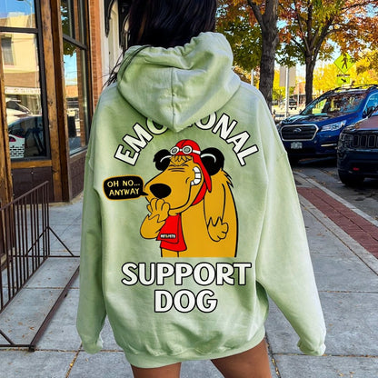 Support Or Not? Printed Back Unisex Cotton Hoodie