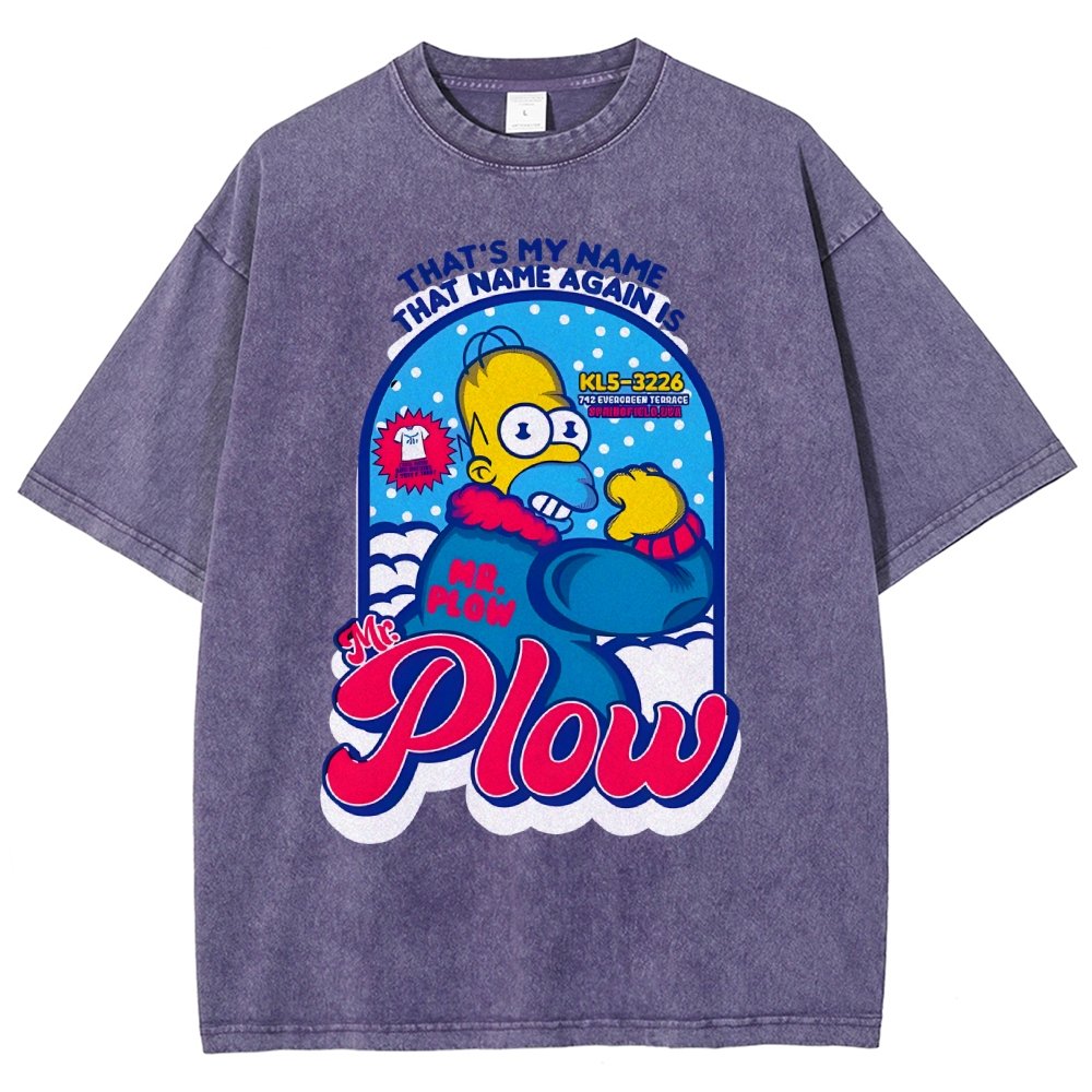Mr. Snowplow Vintage Distressed T-shirt