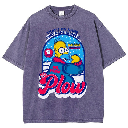 Mr. Snowplow Vintage Distressed T-shirt