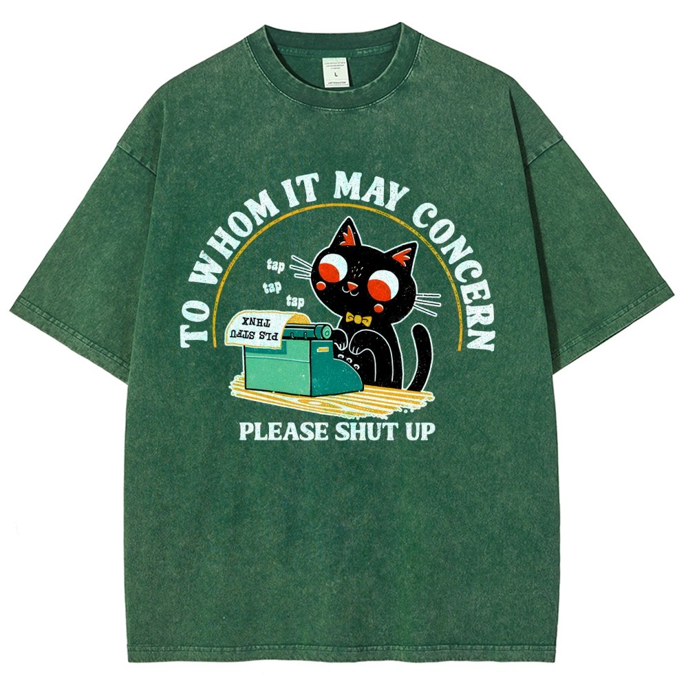 To Whom It May Concern Vintage Distressed T-shirt