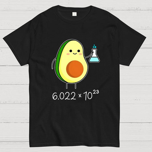 Avogadro's Number Pun. Cute Avocado Chemist Geek T-Shirt