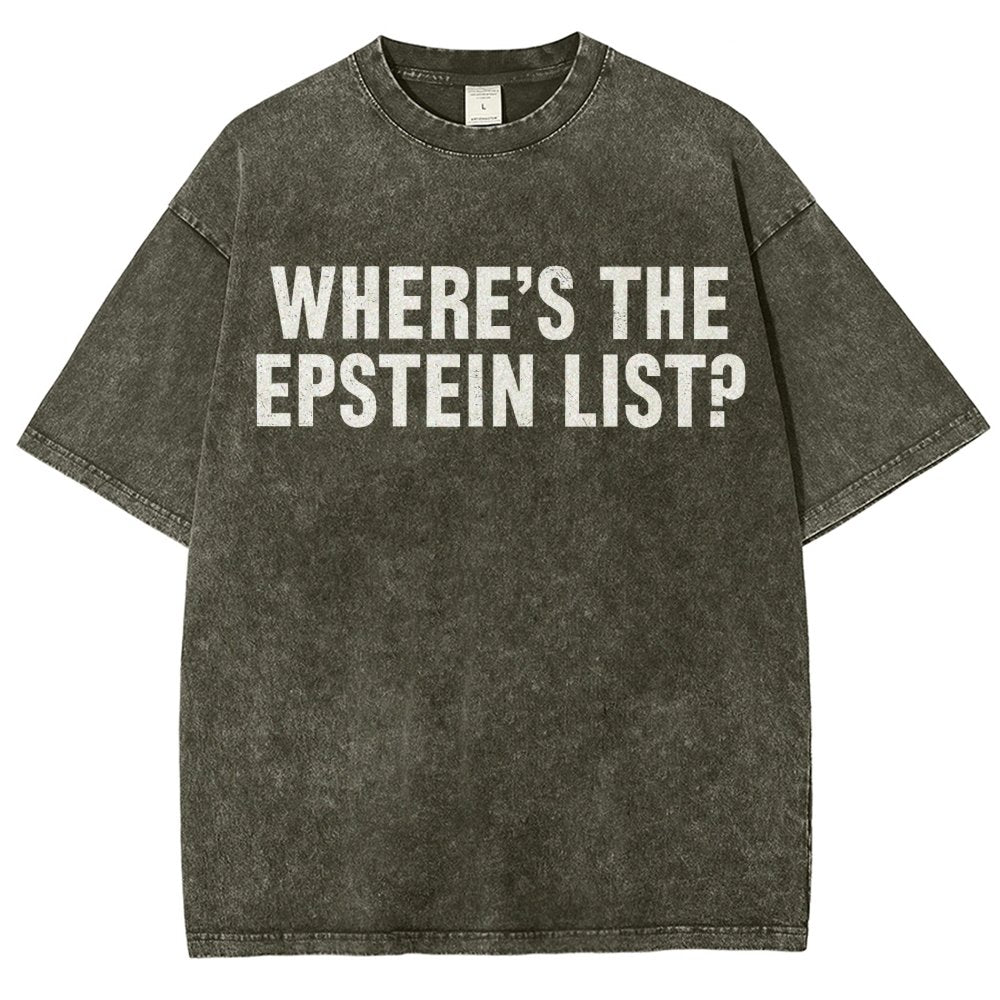 Where’s the Epstein list Vintage Distressed T-shirt