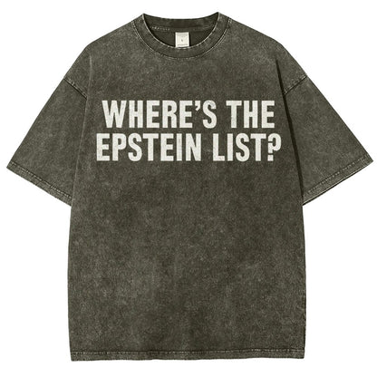 Where’s the Epstein list Vintage Distressed T-shirt
