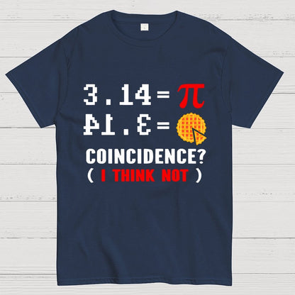3.14 = pi coincidence (i think not) Geek T-Shirt