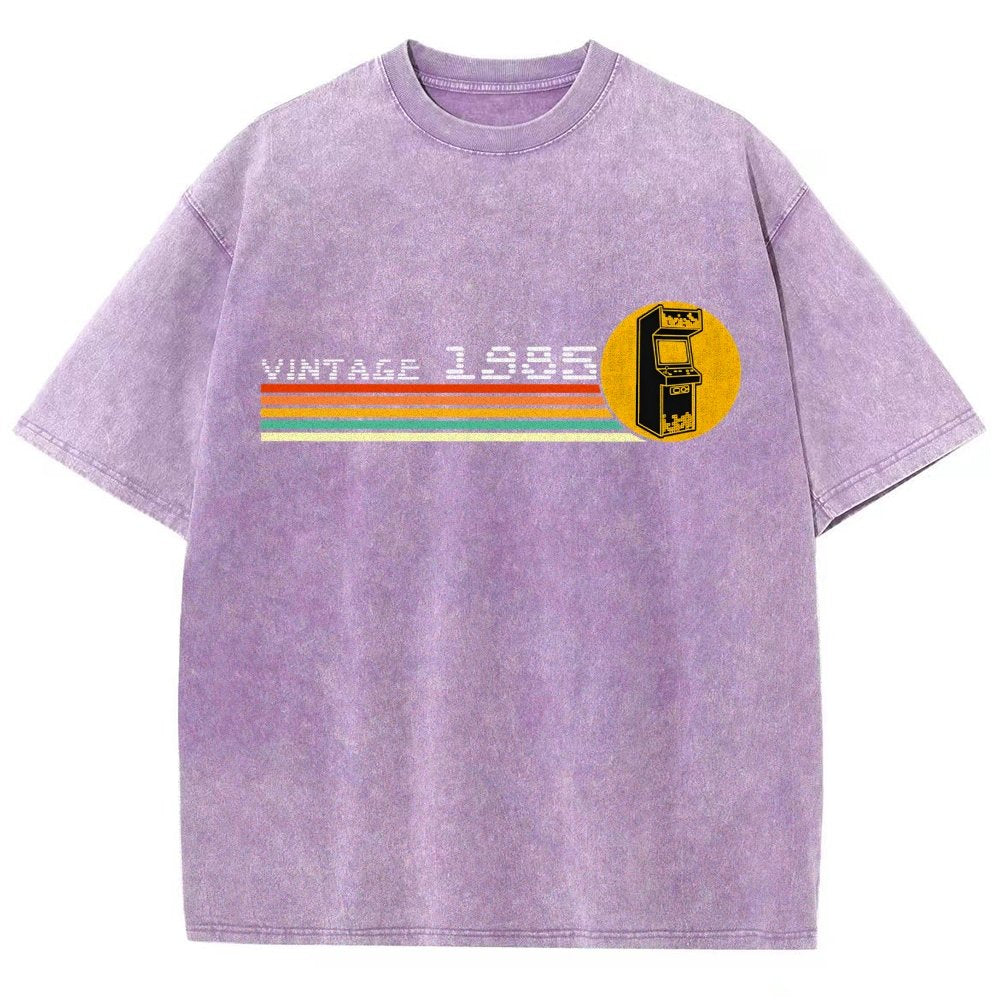 1985 Video Game Vintage Retro Arcade Classically Trained 80s Vintage Distressed T-shirt