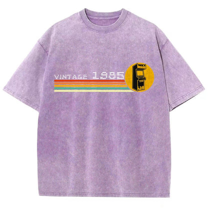 1985 Video Game Vintage Retro Arcade Classically Trained 80s Vintage Distressed T-shirt