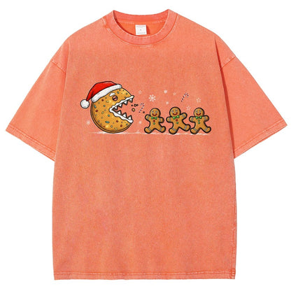 Christmas Cookie Vintage Distressed T-shirt