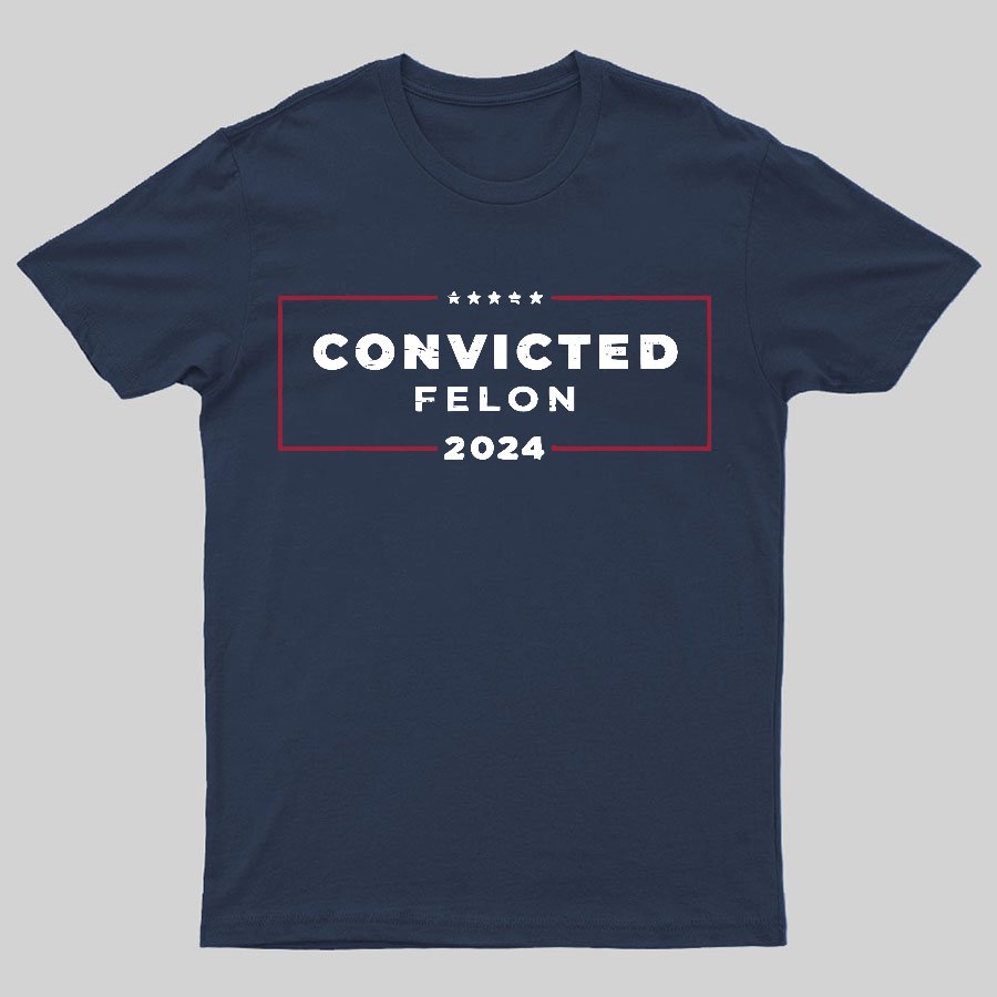 2024 Convicted Felon Geeky T-Shirt
