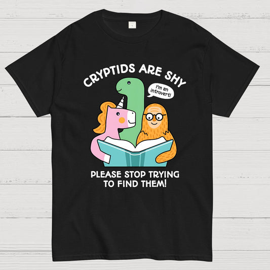 Cryptids are Shy Geek T-Shirt