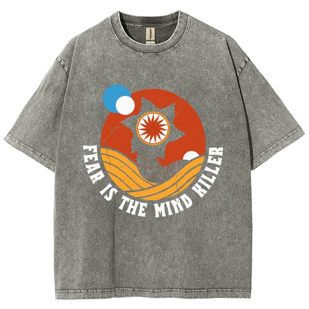 Fear Is The Mind Killer - Vintage Distressed Retro Scifi Vintage Distressed T-shirt