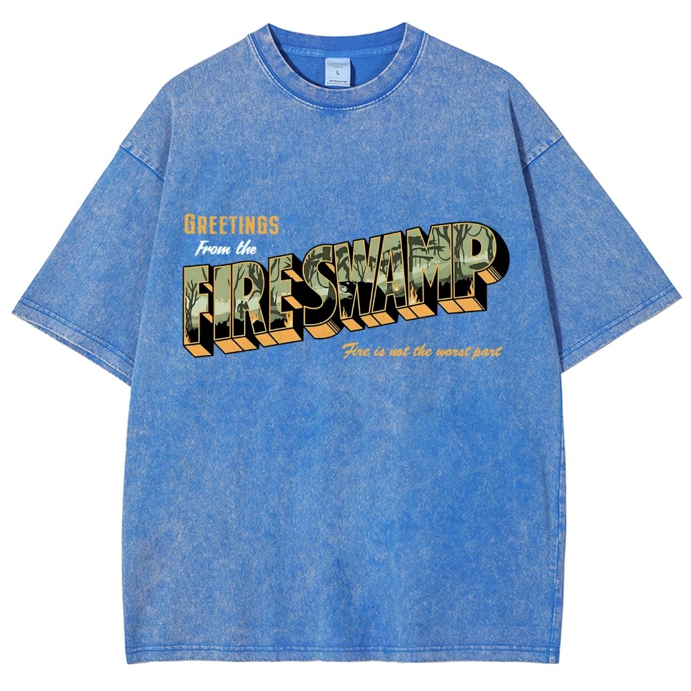 Greetings From The Mystic Swamp Vintage Distressed T-shirt