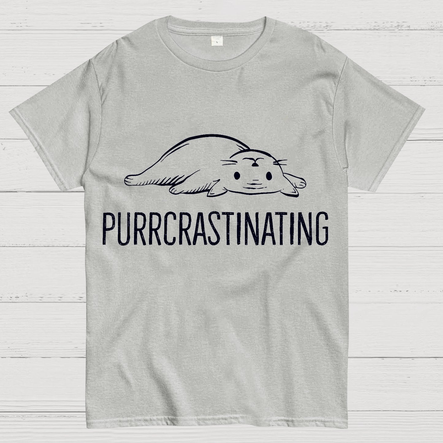 Purrcrastinating Geek T-Shirt