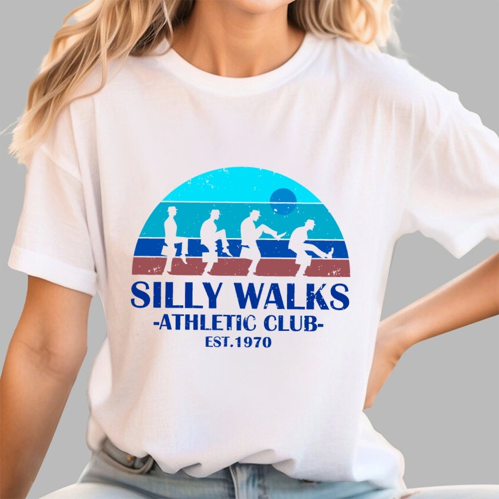 Silly Walks - Athletic Club Unisex Geek T-Shirt