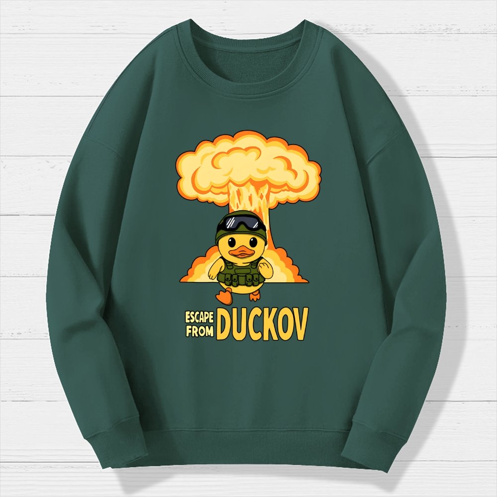 Escape From Quackville Geek Cotton Sweatshirt
