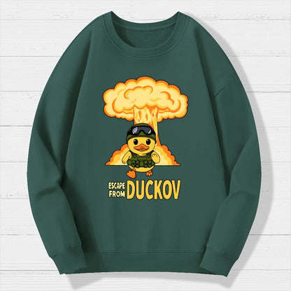 Escape From Quackville Geek Cotton Sweatshirt