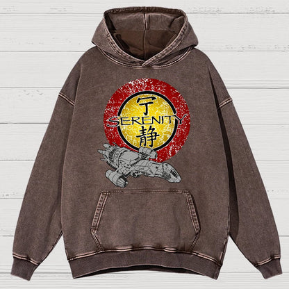 Firefly Starship Vintage Distressed Hoodie