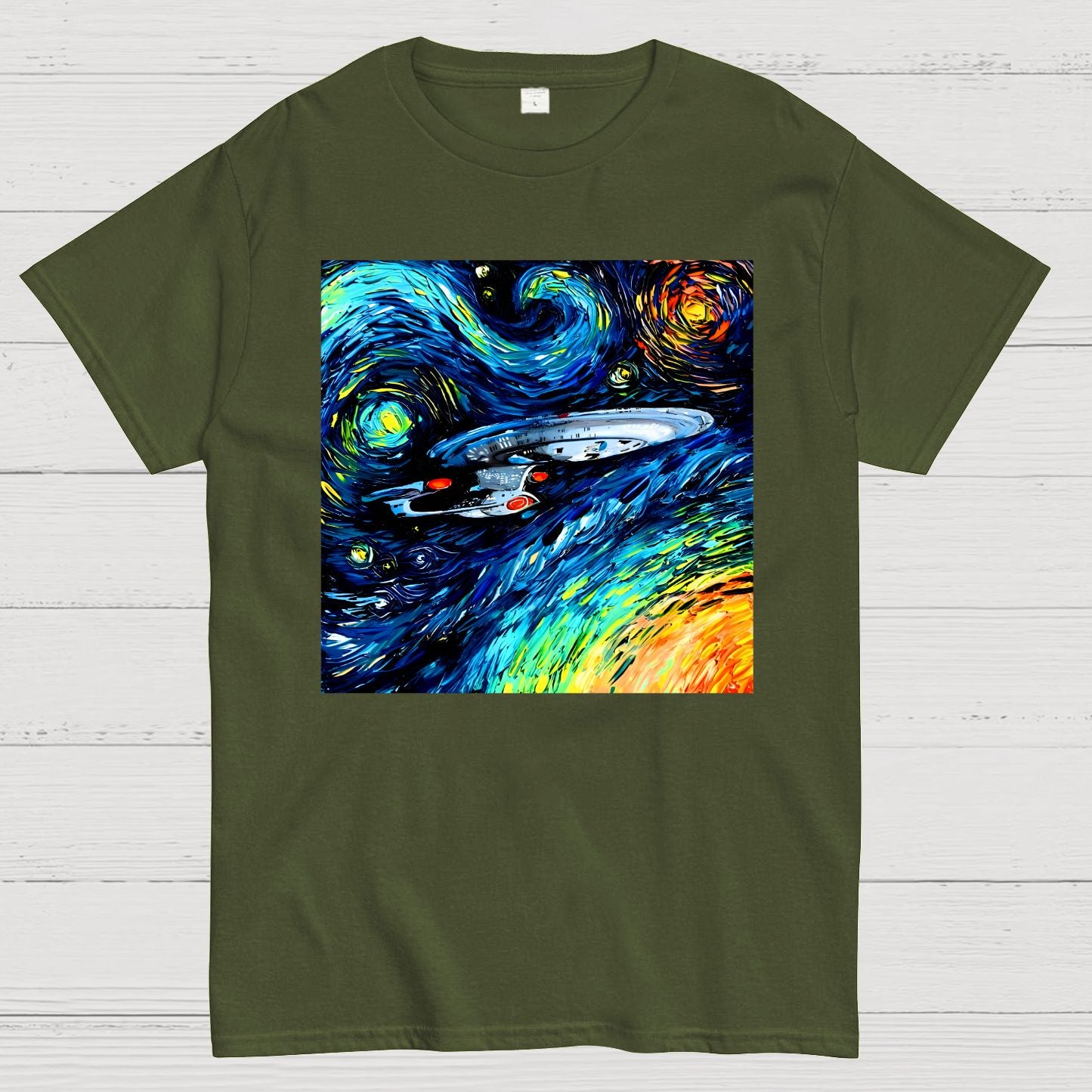 Van Gogh Never Adventurously Went Geek T-Shirt