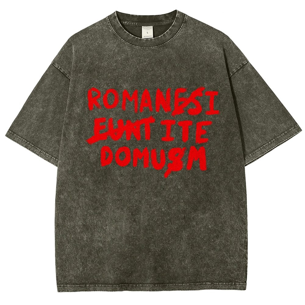 Romani Ite Domum Vintage Distressed T-shirt